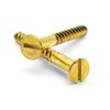 Hippo Hardware M5.5 (5.5mm X 100mm) Solid Brass Slotted Countersunk