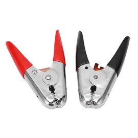1 Pair 600AMP Booster Clamps, Battery Charger Clamps Black Red Booster Jumper Cable Clamps Battery Charger Clips Universal for Car
