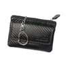 Deluxe Key Bag, Carbon leather, black