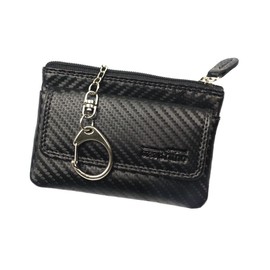 Deluxe Key Bag, Carbon leather, black