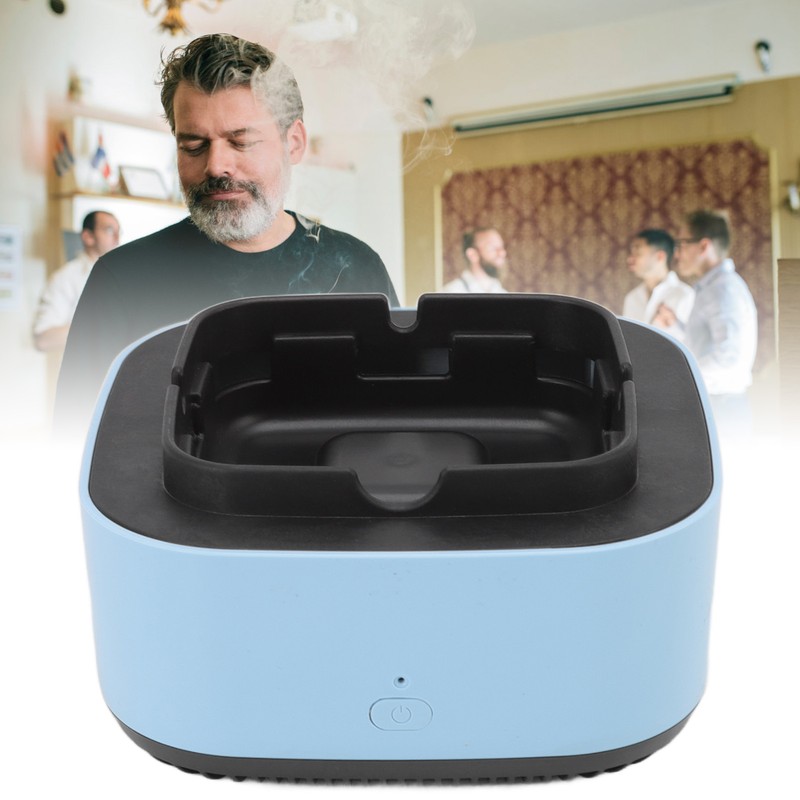 Smokeless Ashtray Multifunctional Anti Fly Dust 2 in 1 Negative