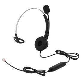 NEWASHAN Office Desk IP Phone Headset Headphone RJ9 Compatible with Avaya 1416 1608 2410 5621 9504 9608G 9611G Cisco 7821 7911 7941 7942 7945 7962 8845 8851 Volume Control Mic Noise Cancelling