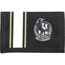 AFL Collingwood Magpies GT Club Logo Wallet, 13 x 8.5cm