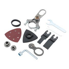 TOPWAY Oscillating Multi Tool Adapter Electric Angle Grinder Attachment, Oscillating Tool Saw Blade Triangular Sandpaper Adapter Kit for Wood Wall Sanding Grinding Polishing