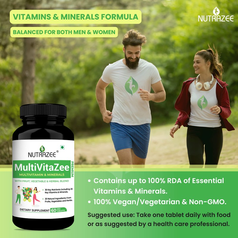 Nutrazee Nutrazee MultiVitaZee Multivitamin & Minerals Supplement for Men &