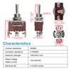 Heschen metal toggle switch, KN3C-113, SPDT ON/OFF/(ON) side momentary 3