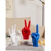 NENBOLEC Modern Sculpture Decor Finger Statue Figurine Hand Gesture Gifts