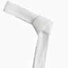 QIANF Cinta de sarga ecológica, 100% algodón, color blanco, 5