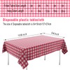 OLIVBIN 2 Pack Red Gingham Picnic Tablecloths - 54 *
