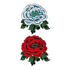 Festival Makeup R168 Red Peony Blue Peony (17.5cm x 10cm)