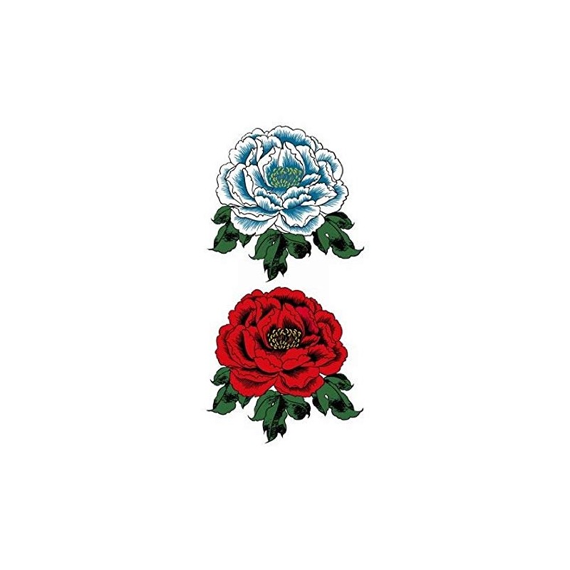 Festival Makeup R168 Red Peony Blue Peony (17.5cm x 10cm)