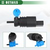 QUARKZMAN Washer Pumps for Jeep Plastic No. 8260A059 Black
