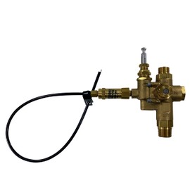 1/2" Compression Top Inlet for Copper Tubing, Combo Unloader Pilot Check Valve with Throttle Control Cable for 6.5HP Max Gas air Compressors (125-150 PSI, 18" Throttle Control Cable & Unloader Valve)