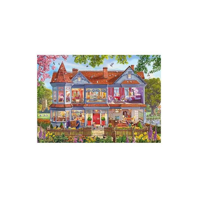 Schmidt Spiele 59709 Spring House Jigsaw Puzzle, 1000 Pieces, Multi-Coloured