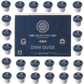 Salish Kinh Vietnamese Coffee | Dark Divide Coffee Pods | 24 Count | Dark Roast | Specialty Grade | Single Origin | Direct Trade | Compatible with Keurig 1.0 and 2.0 K-Cup Brewers | Single Serve | Indigenous Produced