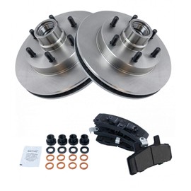 Next AutoPart New Front Ceramic Disc Brake Pad & Rotor Kit Compatible with 1995-2002 Chevy C2500 Truck Express 2500 Van Fits For GMC C2500 Truck Savana 2500 Van, Replacement for BKA11891