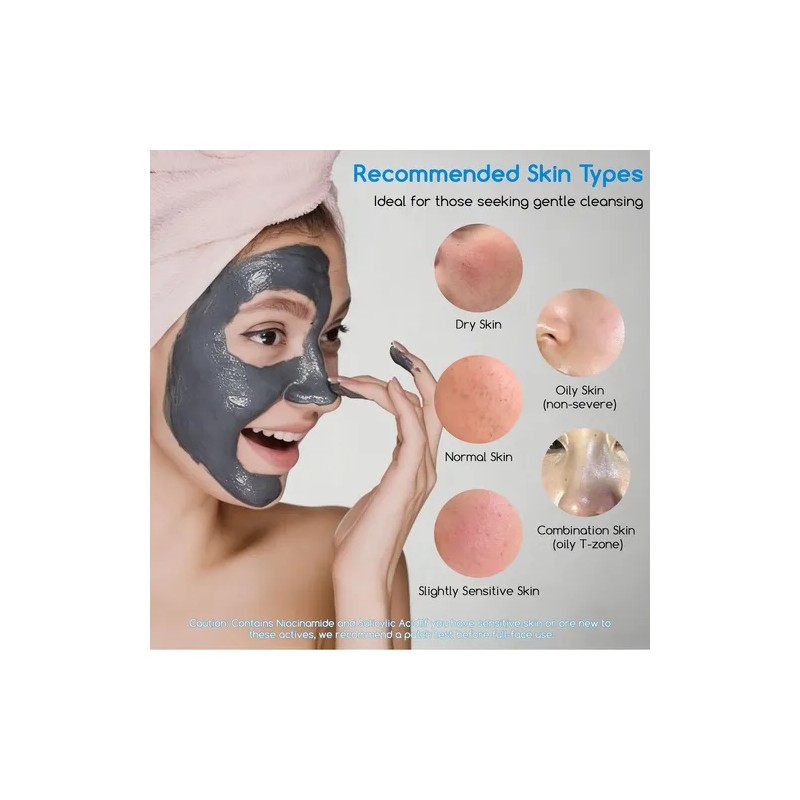 Clay Mask For Face 200ml Pore Minimizing Mud Mask With