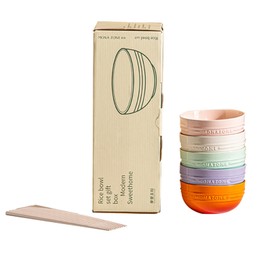 MDZF SWEET HOME 16oz Porcelain Dinnerware Set, Microwave & Dishwasher Safe Ceramic Bowls with Matte Marble Design, Modern Tableware for Family Dining, Gift Box Included