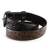 ARIAT Men's Ostrich Print Belt, Brown, 42