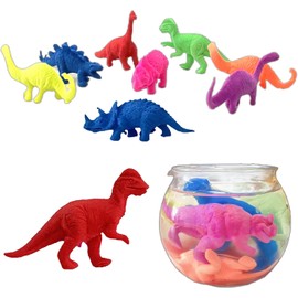 Dinosaurios cultivadores de agua, paquete de 50, recuerdos envueltos individualmente, juguete de animales expandibles, suministros para fiestas