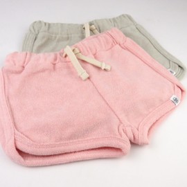 HonestBaby Multipack Shorts 100% Organic Cotton for Infant Baby and Toddler, Boys, Girls, Unisex, Pink/Tan