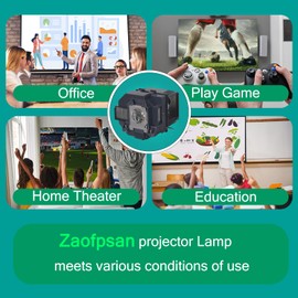 Zaofpsan V13H010L95 Replacement Projector Lamp for ELPLP95 Epson Powerlite Home Cinema 1450 PowerLite 5535U 5530U 5520W 5510 2265U 2255U 2250U 2245U 2165W 2155W 2055 2065 975W H836A,EB-X550KG Bulb