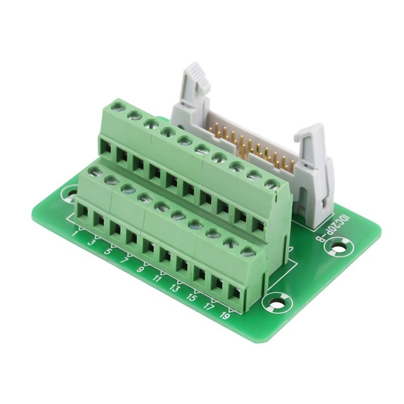 IDC20P 20-Pin Power Strip Breakout Board Module Terminal Block Connector