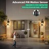 Lamomo Outdoor Wall Sconce,2 Pack Black Dusk to Dawn Motion