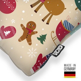 VOID 2 Kissenbezug Kissenhülle Sofakissen Kissen Deko Weihnachten Winter Weihnachtsdeko, Kissen Größe:50 x 50 cm