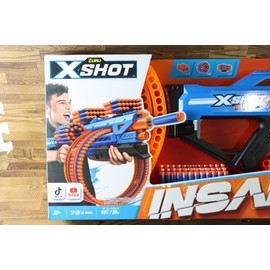 Zuru X-Shot Insanity Mega Barrel Blaster Toy Gun 72 Darts Kids/Children 8+ NEW