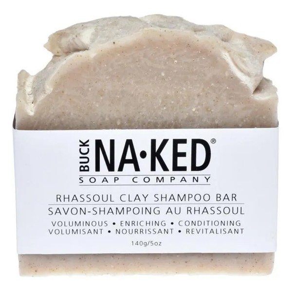 Buck Naked Soap Shampoo Bar Rhassoul Clay 140g