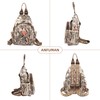 ANFUMAN Small Backpacks Purse for Women Mini Waterproof Colorful Print