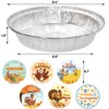 WorldBazaar Round Thanksgiving Leftover Food Containers Disposable 36 Pcs Thanksgiving