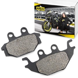 Area1 Replacement Brake Pads Rear Wheel Compatible with MT-125, 2014-2019 / YZF-R 125 2008-2018, (Semi Metal) Compatible with Suitable for Sym Brake Pad Brake Pads