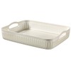 CURVER Basket, plastic, off-white, 35,20 x 26,8 x 7,4 cm