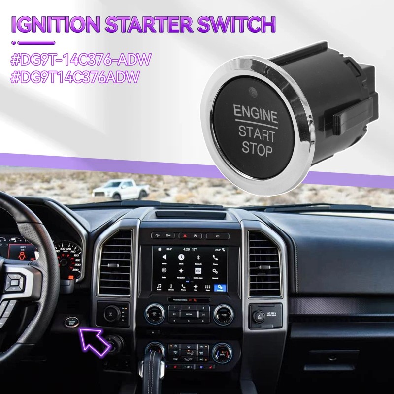 Unbranded For Ford Edge Fusion 2015-2020 Start Stop Ignition Switch