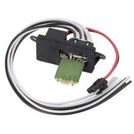 Jtron 22807122 HVAC Blower Motor Fan Resistor w/Wire Harness Replacement with 1999-2006 Chevy Silverado gmc Sierra 1500 2500 3500, 2000-2002 gmc Yukon Replaces# 973-004, 89018597, 22807122, ru371