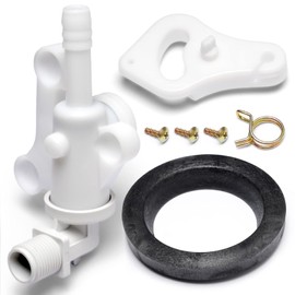 Dusledel 34100 Toilet Water Assembly Valve Kit Replacement for Thetford Aqua-Magic RV Camper Toilets Parts Style Lite and Style Plus