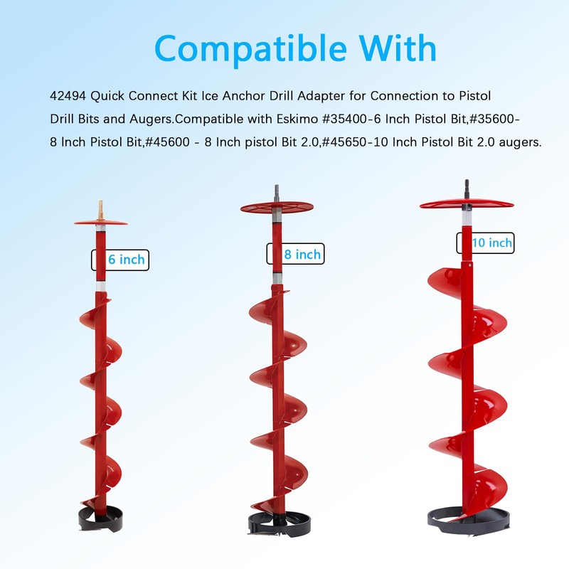 42494 Quick Connect Kit for Eskimo Ice Fishing Auger Drill