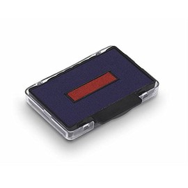 Trodat 6/57/2 Cassette Pack of 2 Refill Ink Pads for Stamp Stamp 2 Colours Blue, Red