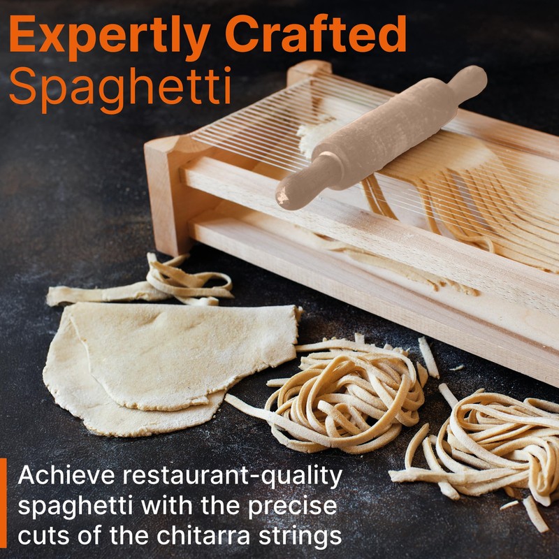 Chitarra Pasta Maker with Rolling Pin by Verve CULTURE, Traditional