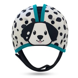 SafeheadBABY Casco di sicurezza per bambini pluripremiato per gattonare e camminare Caschi di protezione per la testa del bambino Traspiranti ed espandibili - Blu dalmata