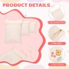 LEMESO 12 Pcs Blank DIY Craft Bag Canvas Blank Makeup