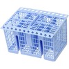 SPARES2GO Cutlery Basket Cage for Indesit Dishwasher (Light Blue)