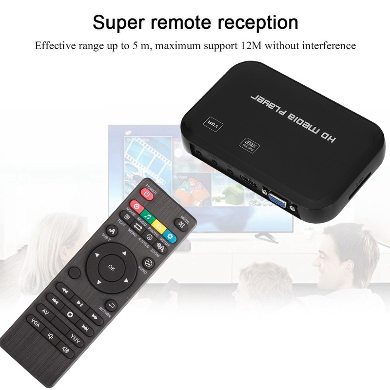 Mini 1080P HDMI Video Player VGA AV Video Media Player