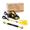 Strapinno Retractable Ratchet Tie-Down Strap, 2in x 15ft Heavy-Duty with