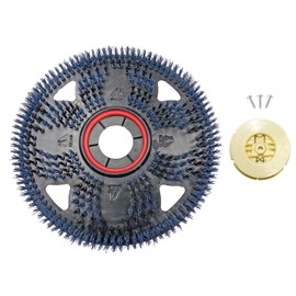 Malish Flex Scrub® (13 Inch) Bristled Floor Pad for Floor Machines | Blue for General Scrubbing of Floors | Outlasts Blue Traditional Pads 50 to 1 | with Center-lok 3 Pad Centering Device