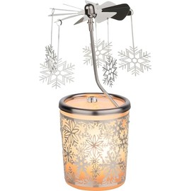 Glass Lantern, Carousel, Stars, 15 cm