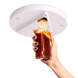 GadgetNestUSA - Under Cabinet Jar Opener - Jar Lid and Bottle Opener for Weak Hands - Kitchen Tool for Seniors - Effortless Opening Solution for Arthritis - Easy Installation - White, 7 Inch