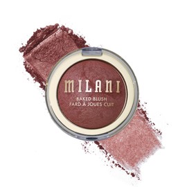 Milani Baked Blush, Updated Powder Blush for Cheeks, Cruelty Free Makeup - Shape, Contour & Highlight Face for a Shimmery or Matte Finish - Granita Glow